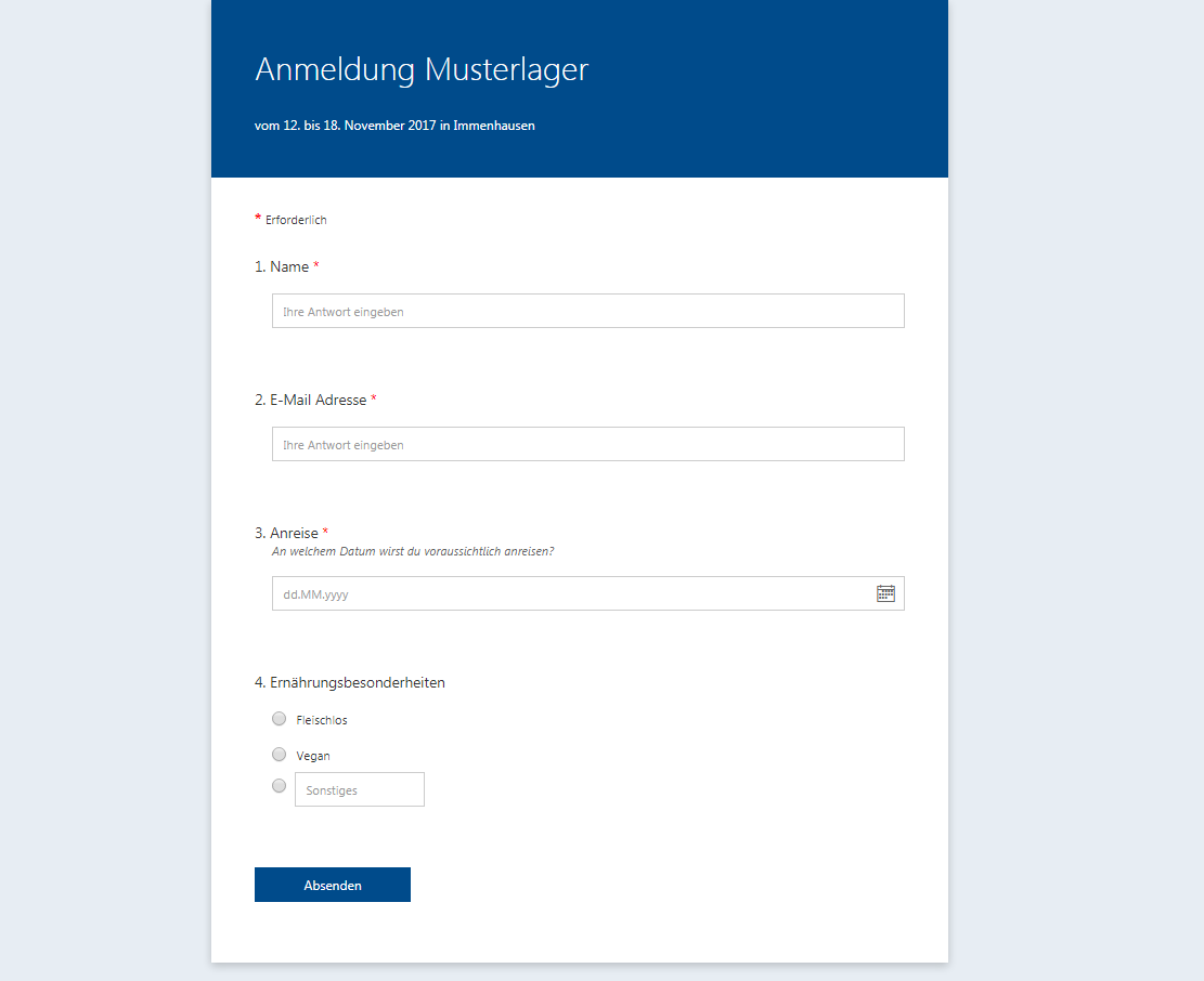 Online-Formular - Bund (Infos für Mitglieder) - meinBdP